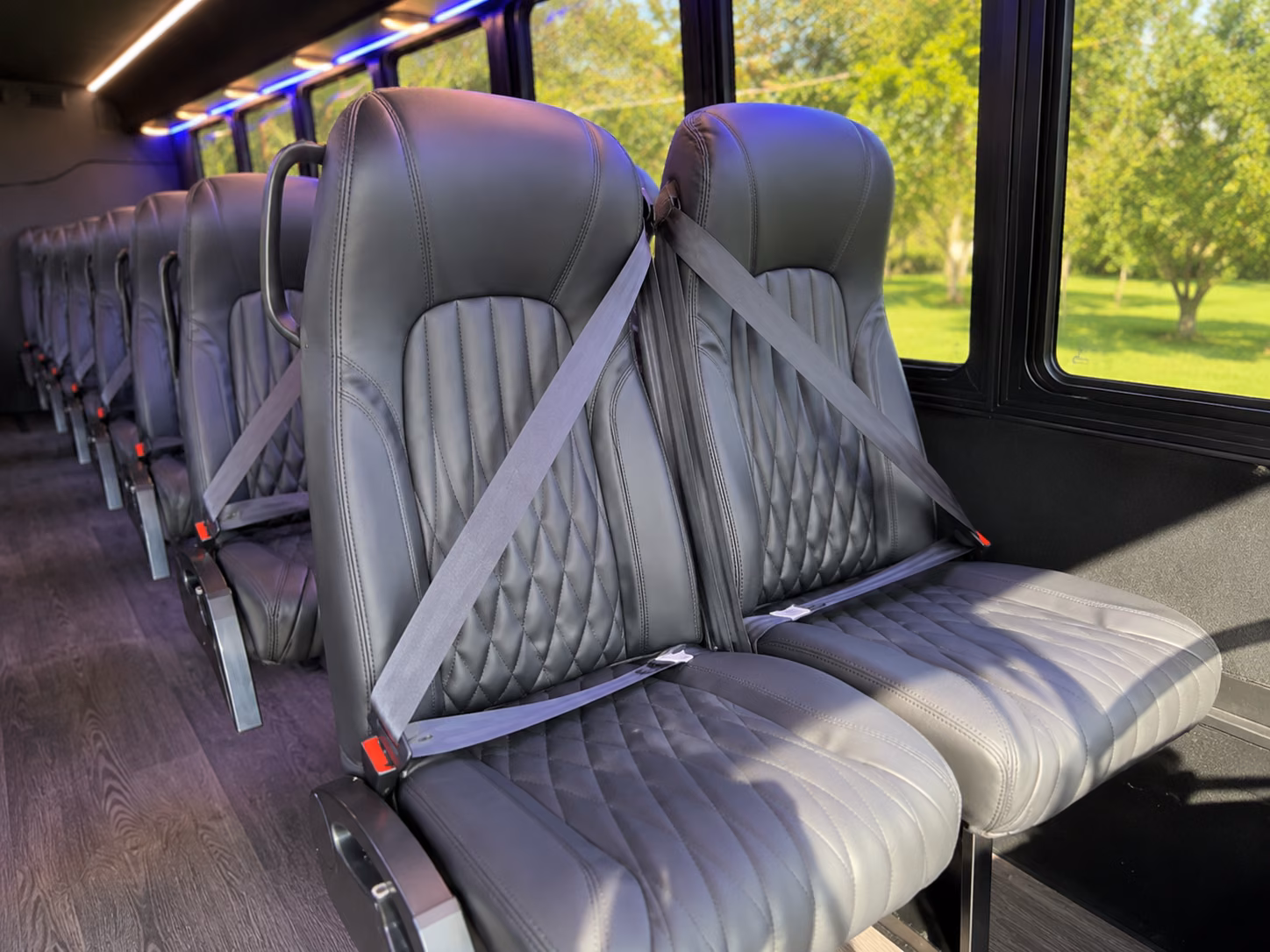 edmond sporting event transportation onboard seating